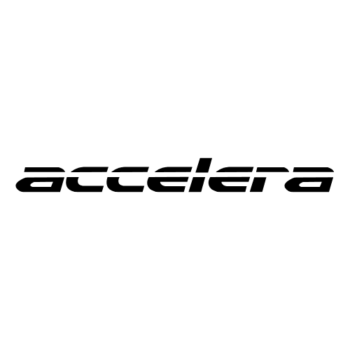 Accelera logo on performance-oriented tyre