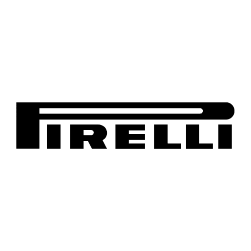 Pirelli logo on high-end sports tyre