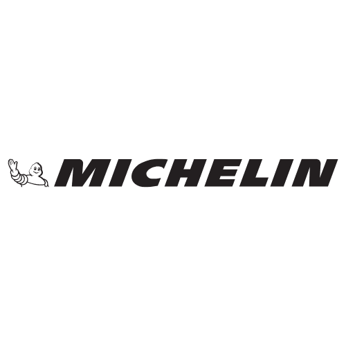 Michelin brand logo on durable tyre