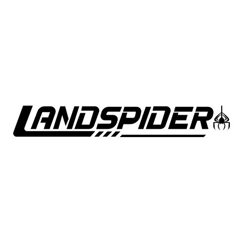 Landspider brand logo on durable off-road tyre